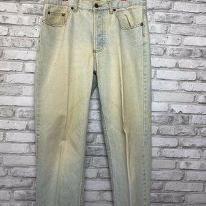 Banana Republic Stonewash Denim Jeans Buttons Closure 33/Small Men Vintage